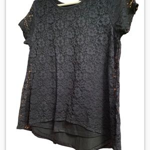Black Lace Tee